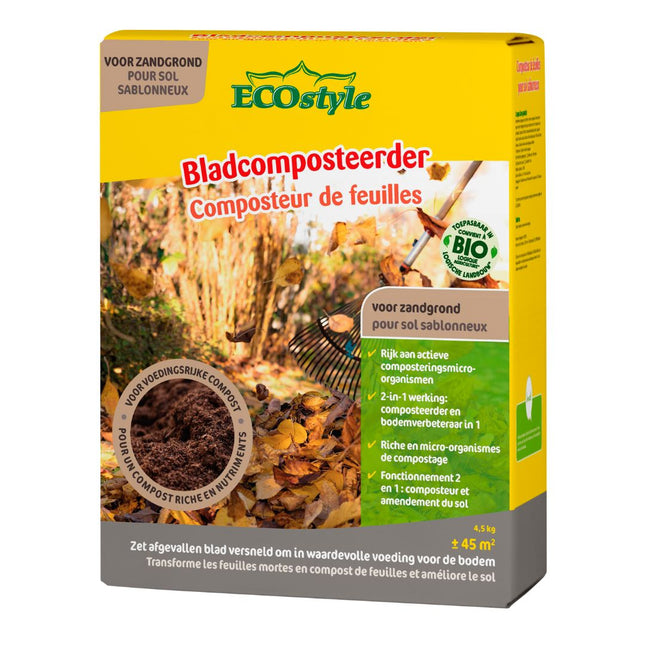 Composteur de feuilles sol sablonneux